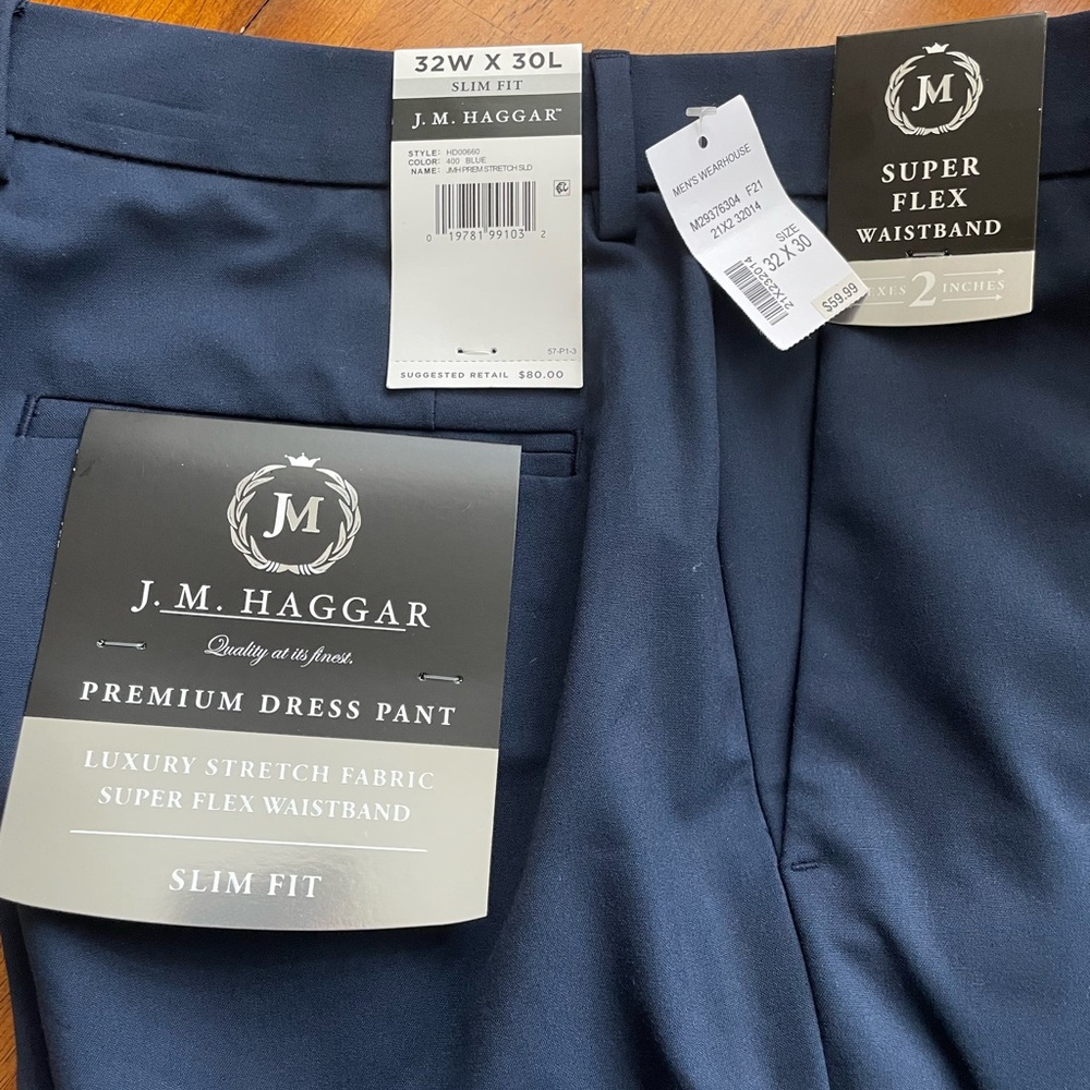 Haggar Premium Navy Dress Pants